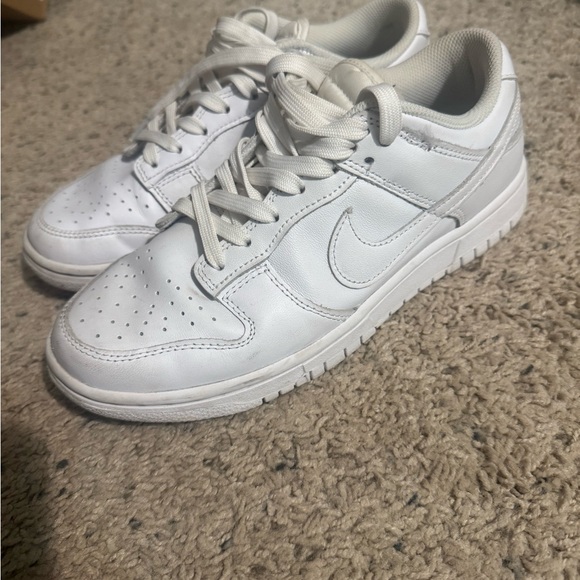 Nike All-White Leather Sneakers - Picture 1 of 1